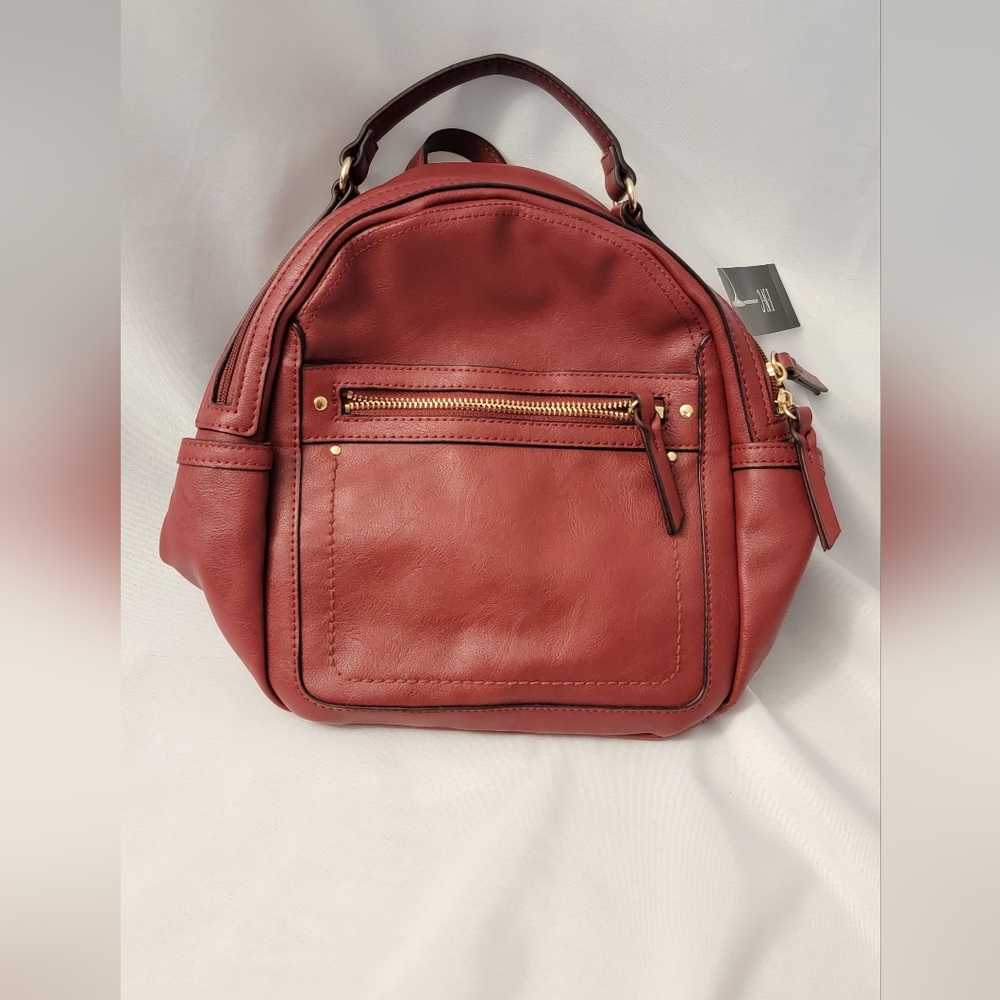 NWT I.N.C Burgandy Backpack Purse